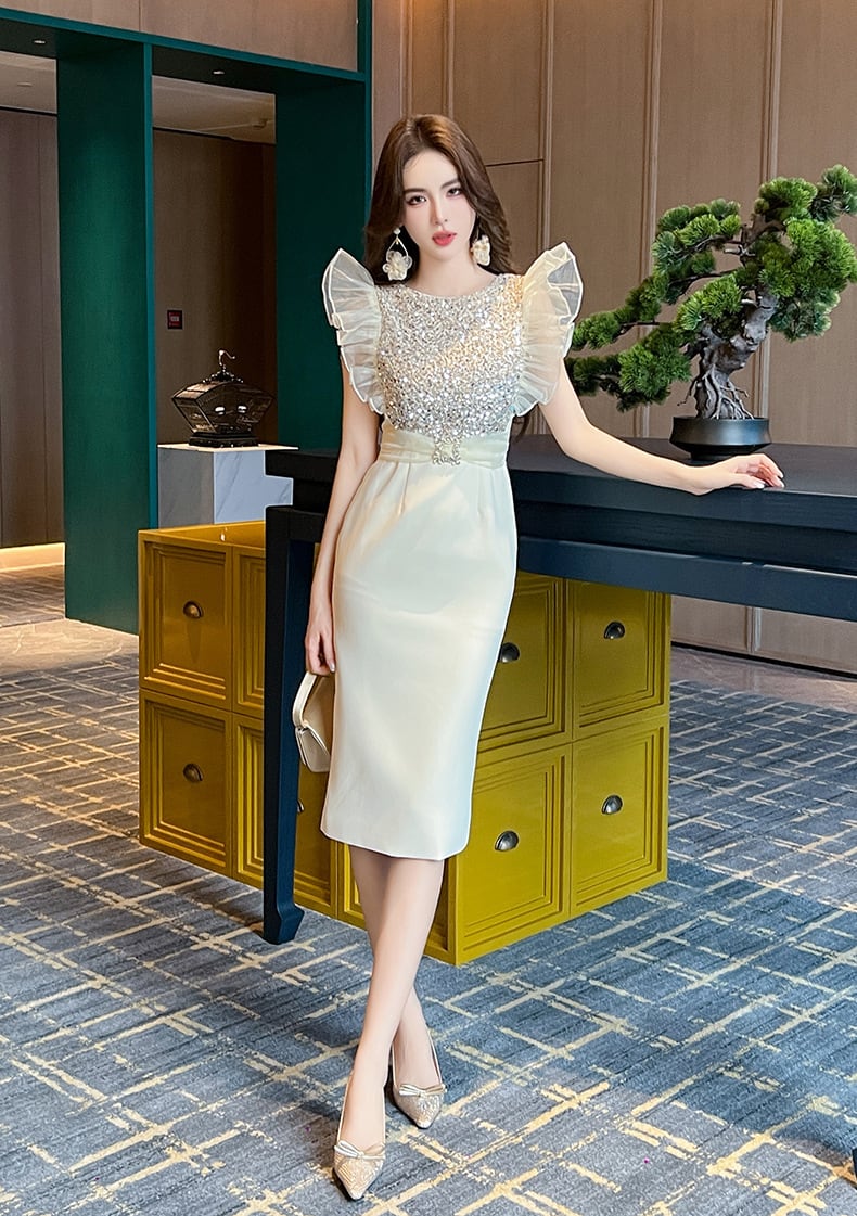 【dress】キラキラデートワンピース　M24281