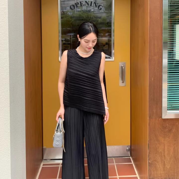 【set】イレギュラータンクトップ+ガウチョパンツ２点セットF7418