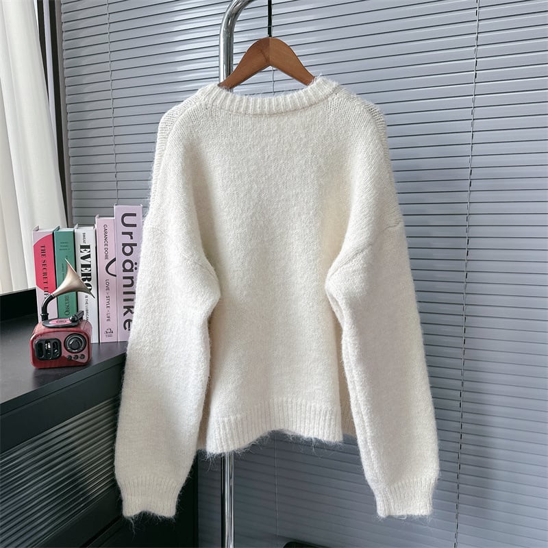 【outer】刺繍ニットカーデ　M28317