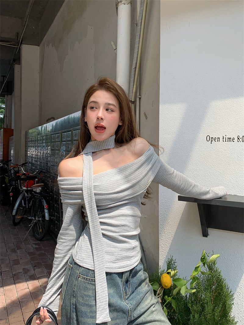 【tops】オフショルダートップス　M27995