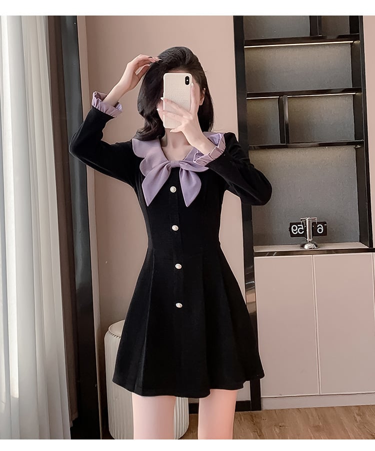 【dress】リボン付きデートワンピース　M28293