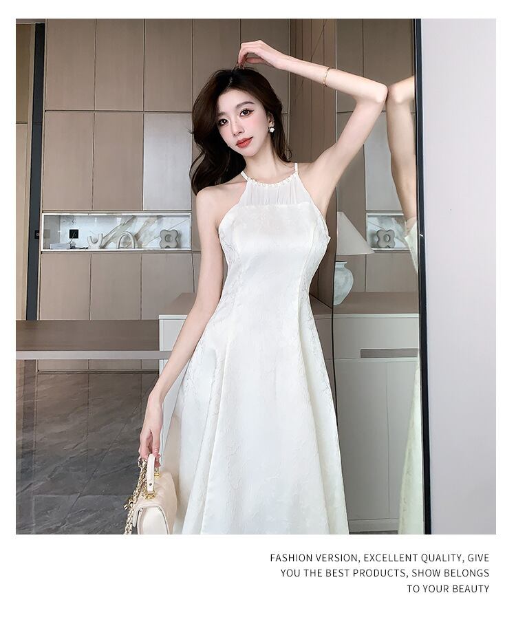 【set】カーディガン+ホルターネックワンピース２点セットG20502