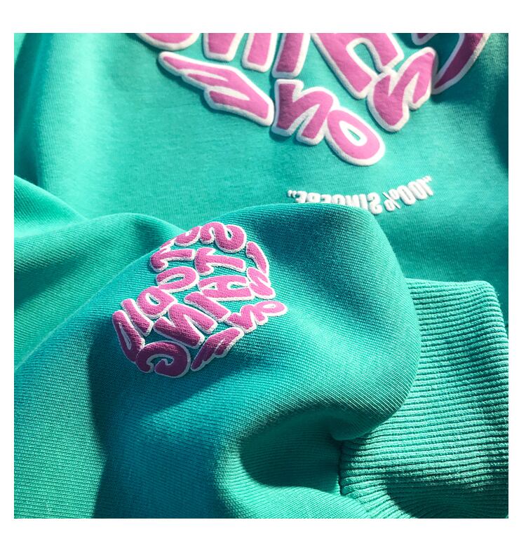 【tops】韓国ファッションINS風フード付き長袖英字柄配色ゆったり着回しF0805