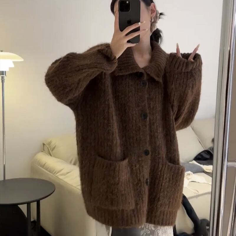 【outer】ニットカーデ　M28036
