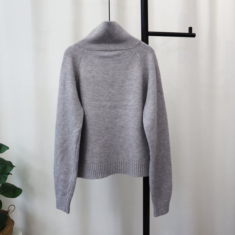 【tops】ファスナーニットセーター　M27745