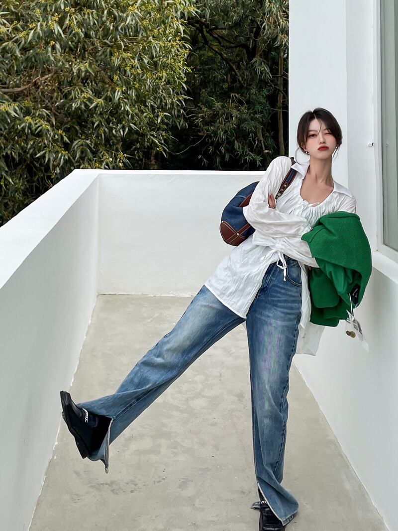 【tops】パフスリーブ ブラウスG20356