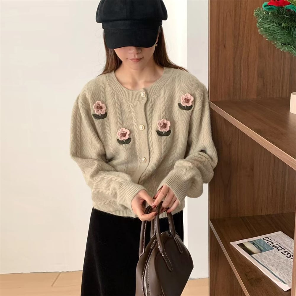 【outer】ニットカーデ　M25975