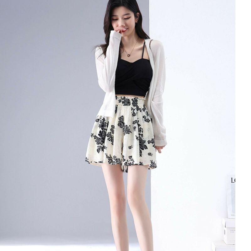 【bottoms】花柄ショートパンツG20496