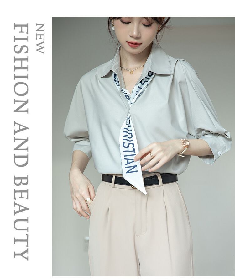 【tops】ファッションデザインブラウスG21074