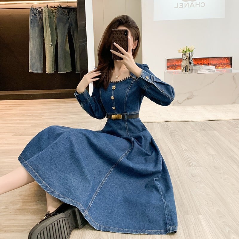 【dress】デニムワンピース　M25742