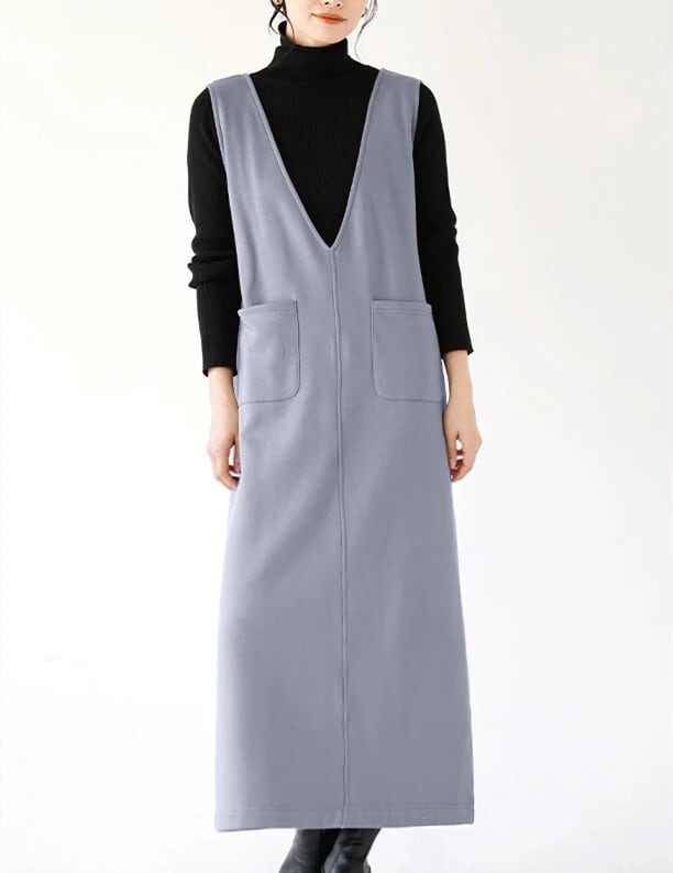 【dress】Vネックベストワンピース　M28037
