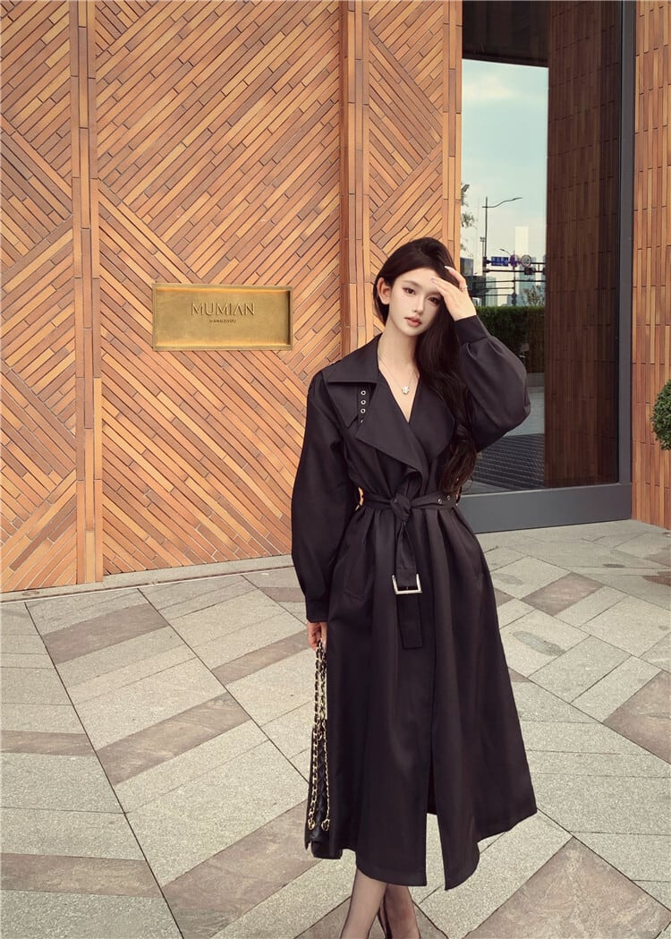 【outer】ベルトトレンチコート　N2701