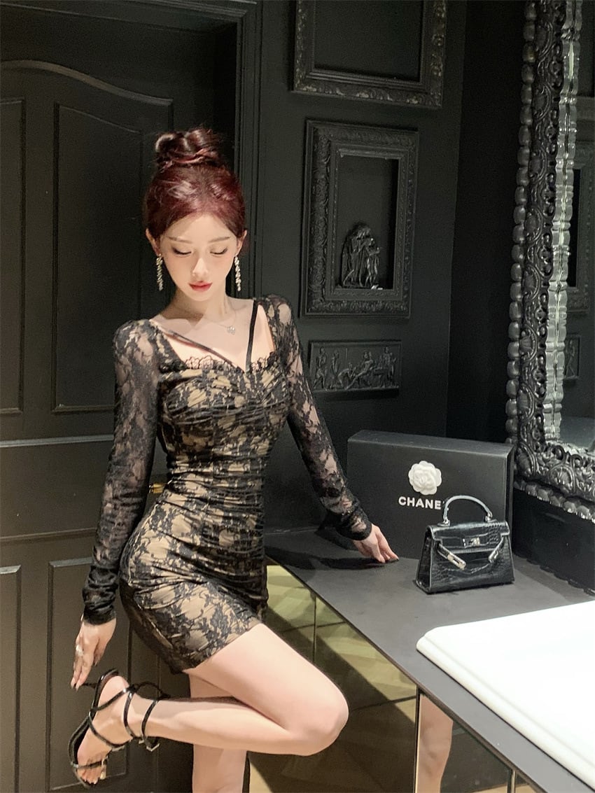 【dress】レースデートワンピース　M28315