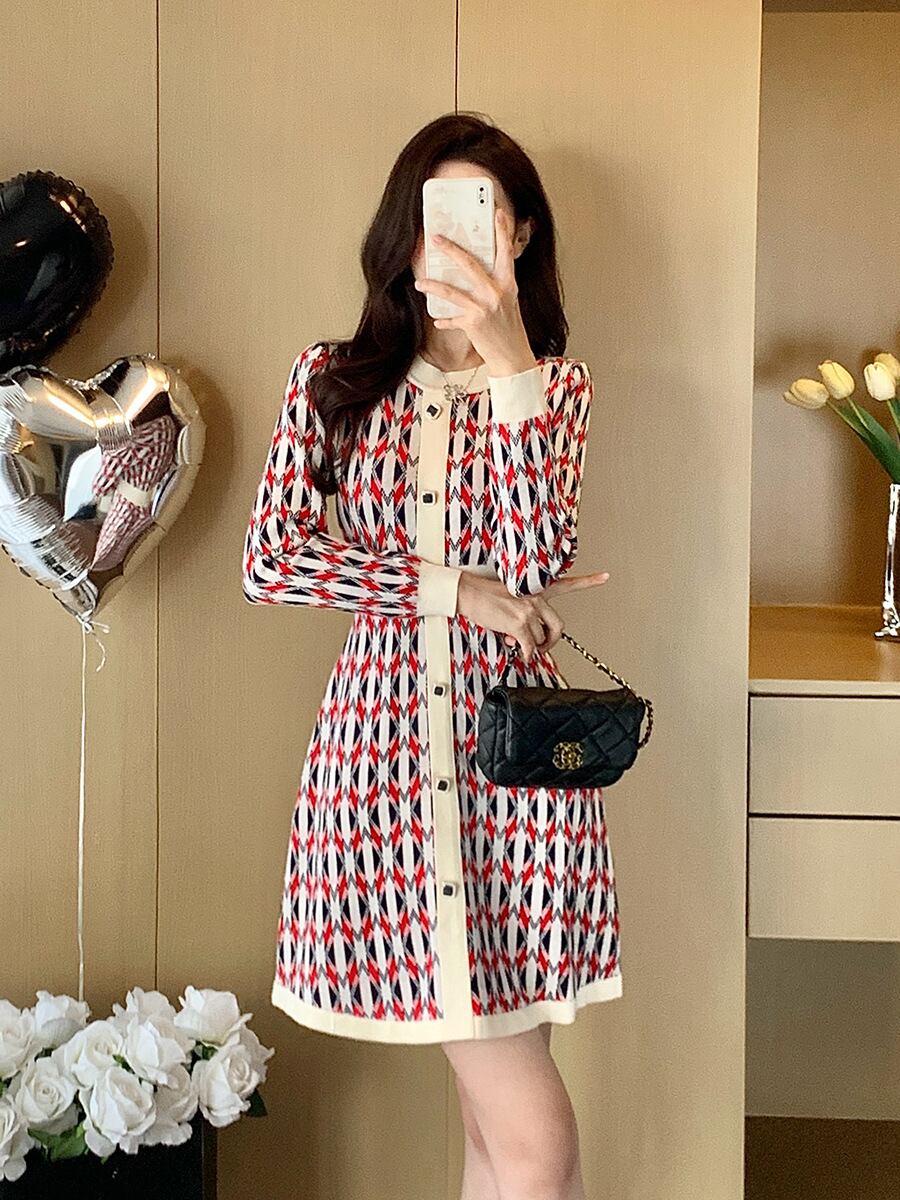 【dress】ニットワンピース　M28359