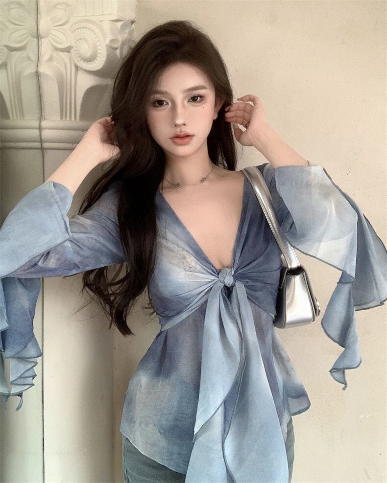 【tops】タイダイ染めブラウスG20196