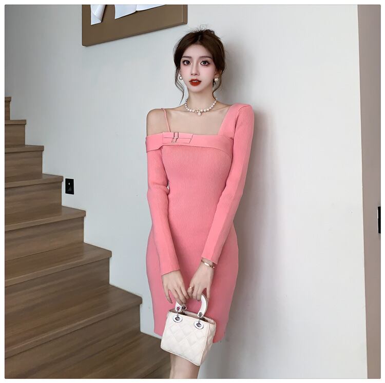 【dress】ニットワンピース　M19109