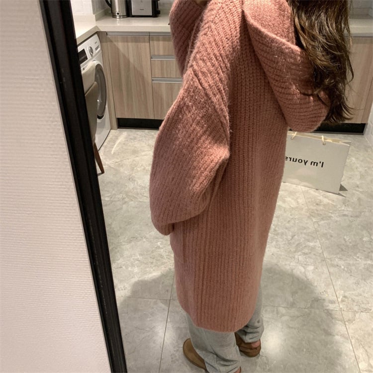 【outer】ロング丈ニットカーデ　M27074