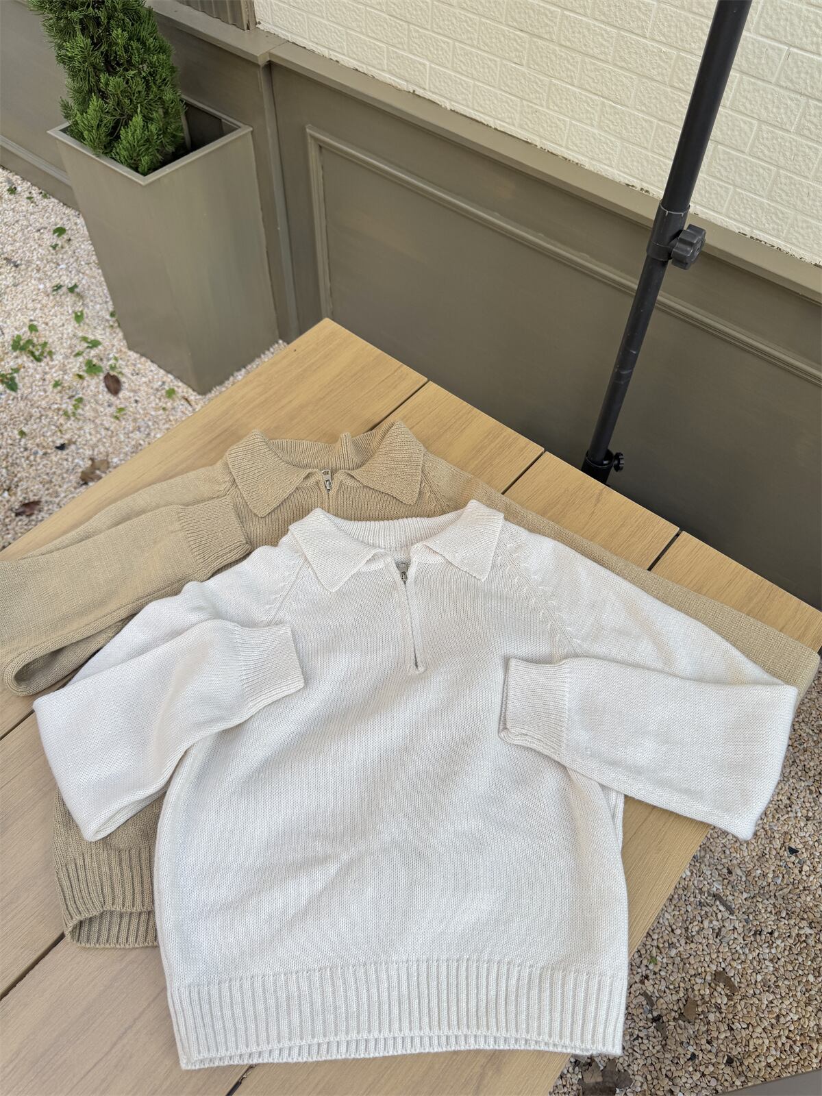 【tops】ファスナーニットセーター　M27061