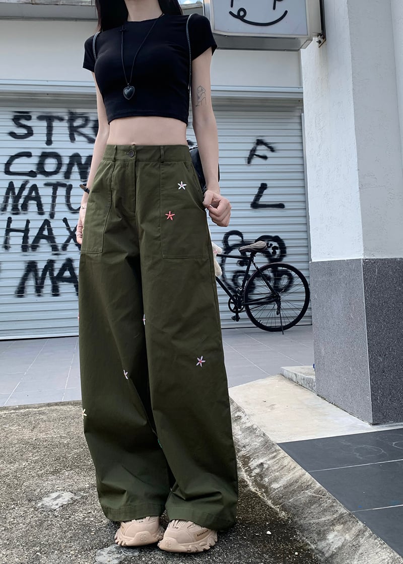 【bottoms】ジーンズガウチョパンツG20403