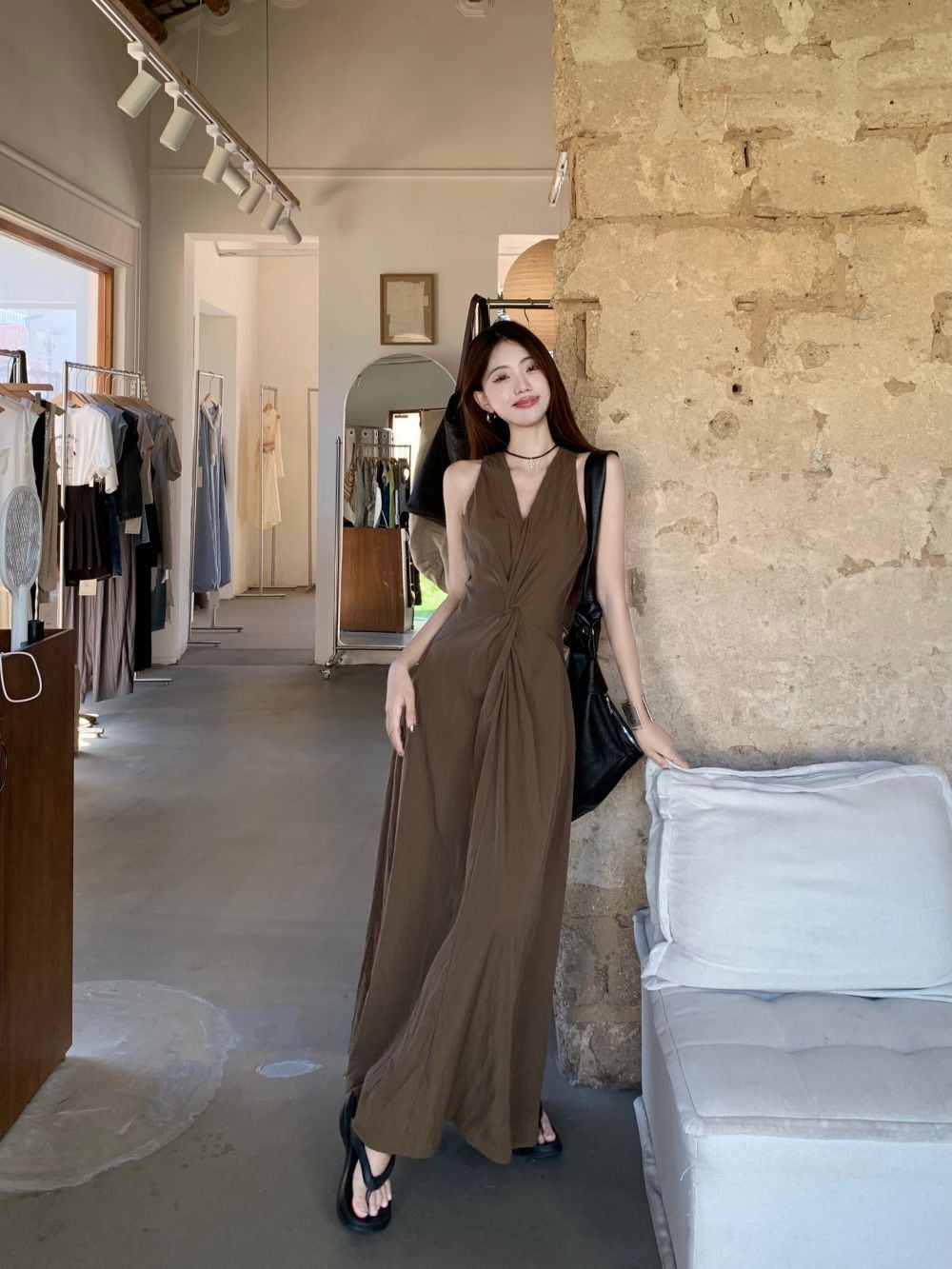 【dress】ロング丈ワンピース　M24826