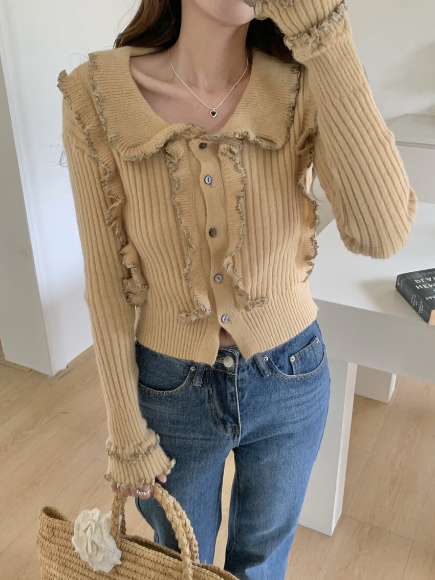 【outer】ニットカーデ　M28890