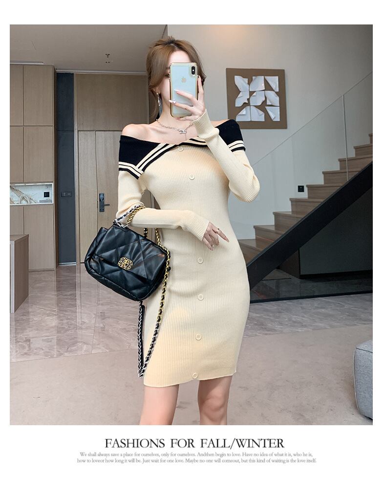 【dress】ニットワンピース　M18770