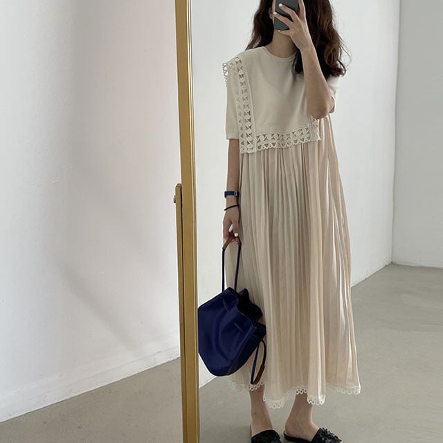 【dress】プリーツワンピース　M24736