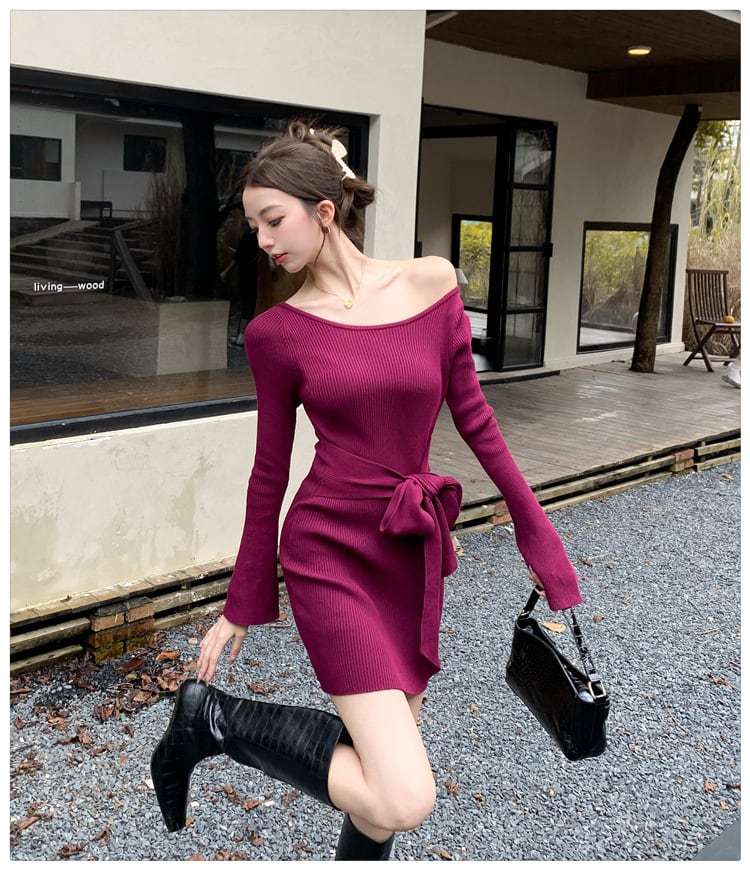 【dress】ニットワンピース　M26415