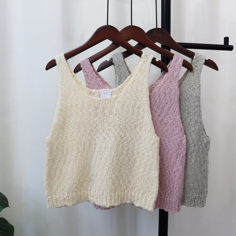 【tops】ニットキャミソール　M25506