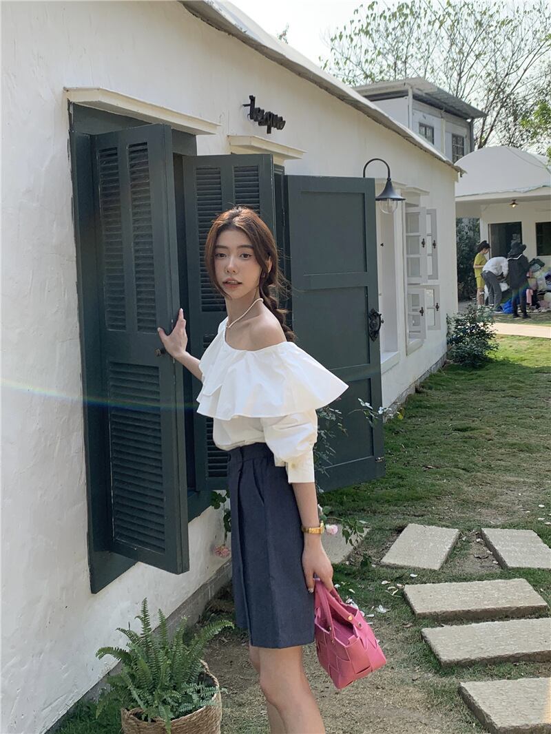 【tops】フリルブラウスG20469