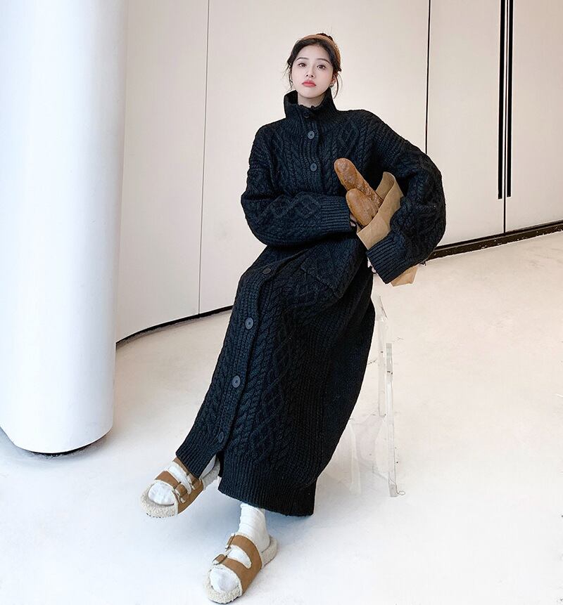 【dress】ロングニットワンピース　N2187