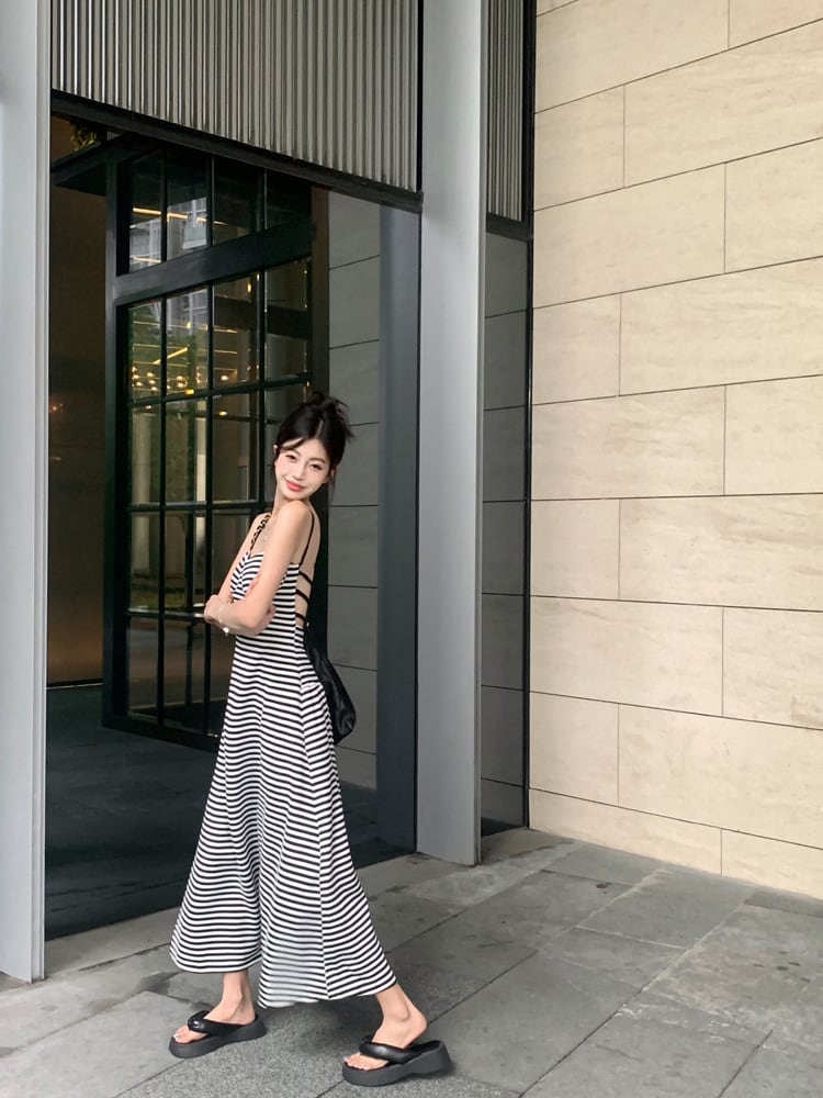 【dress】バックレスキャミワンピース　M24122