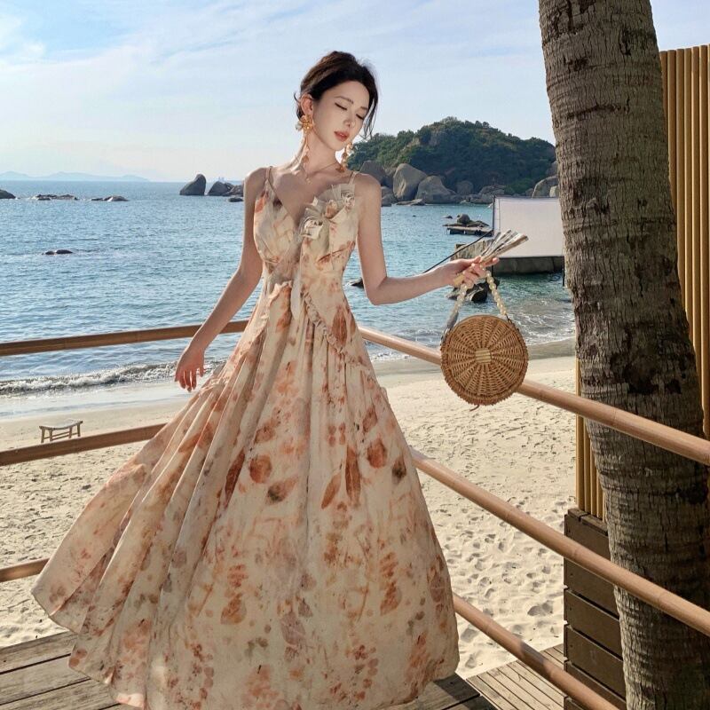 【dress】プリントキャミワンピース　M30178