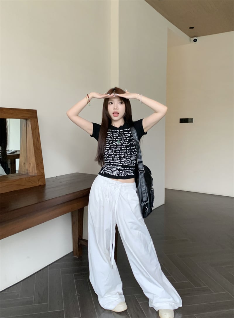 【tops】プリントTシャツ　M24619