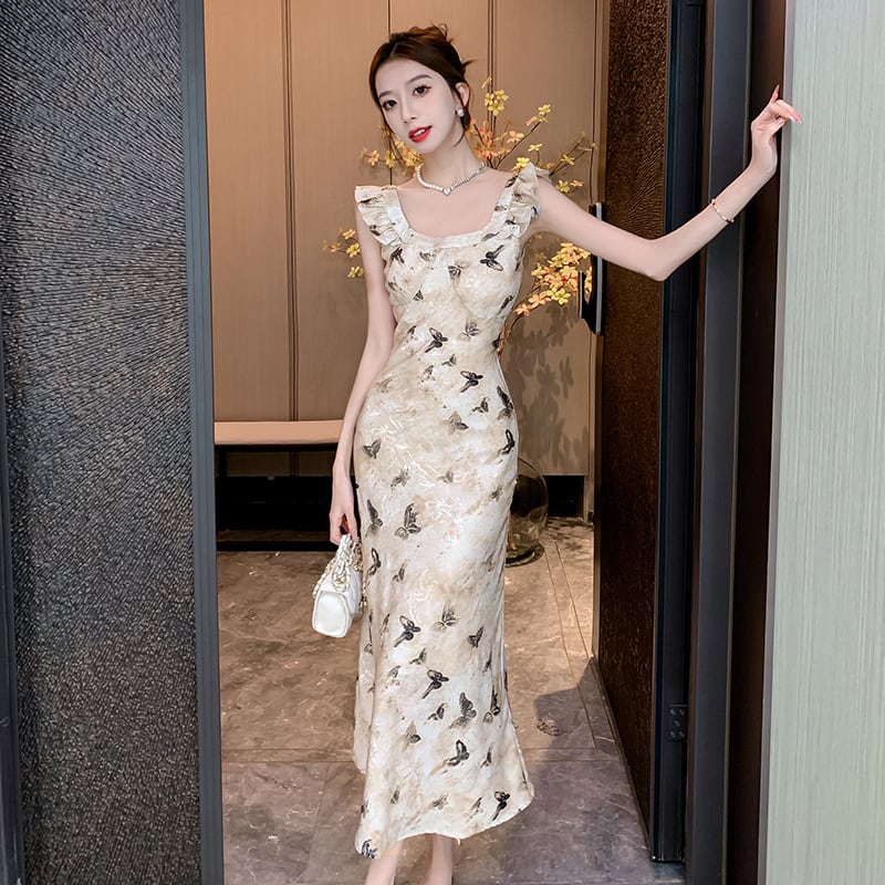 【dress】プリントキャミワンピース　M23963