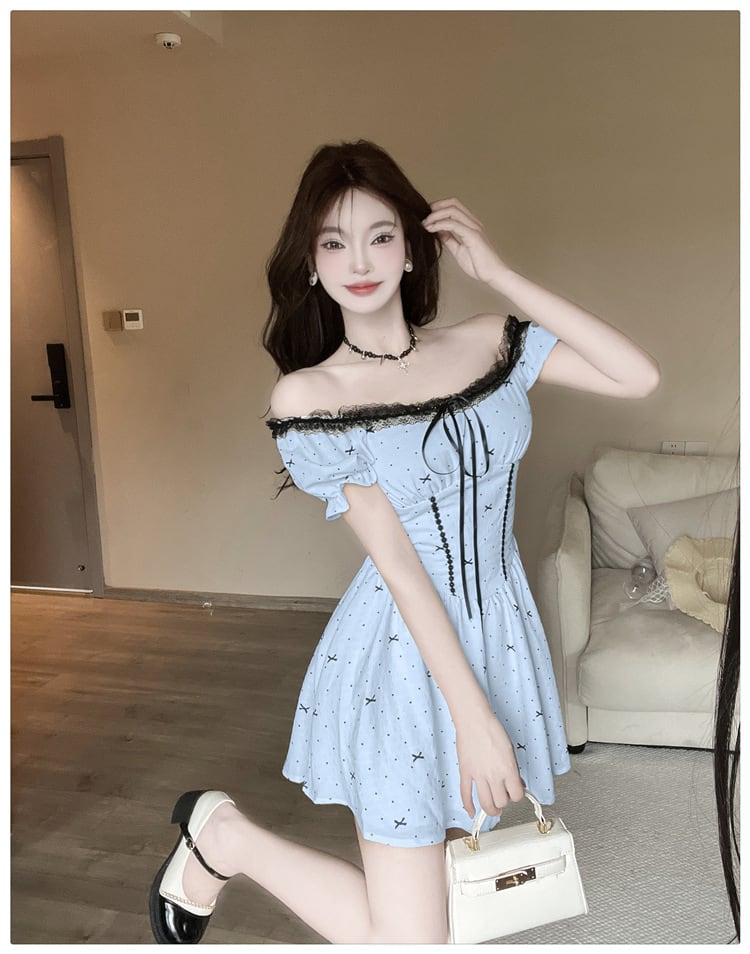 【dress】レースデートワンピース　M25178