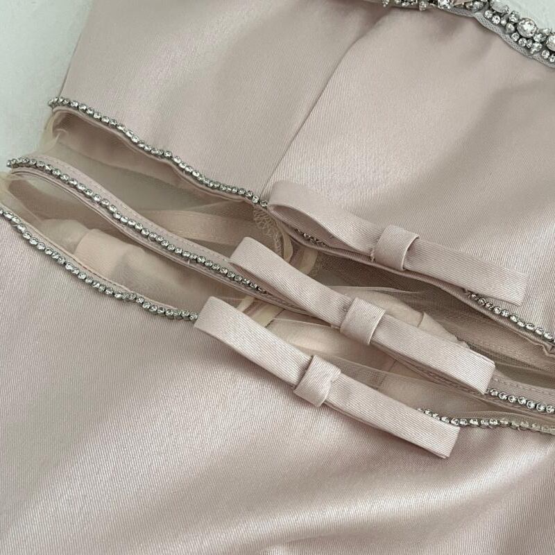 【dress】チュールドッキングキャミワンピース Q7854