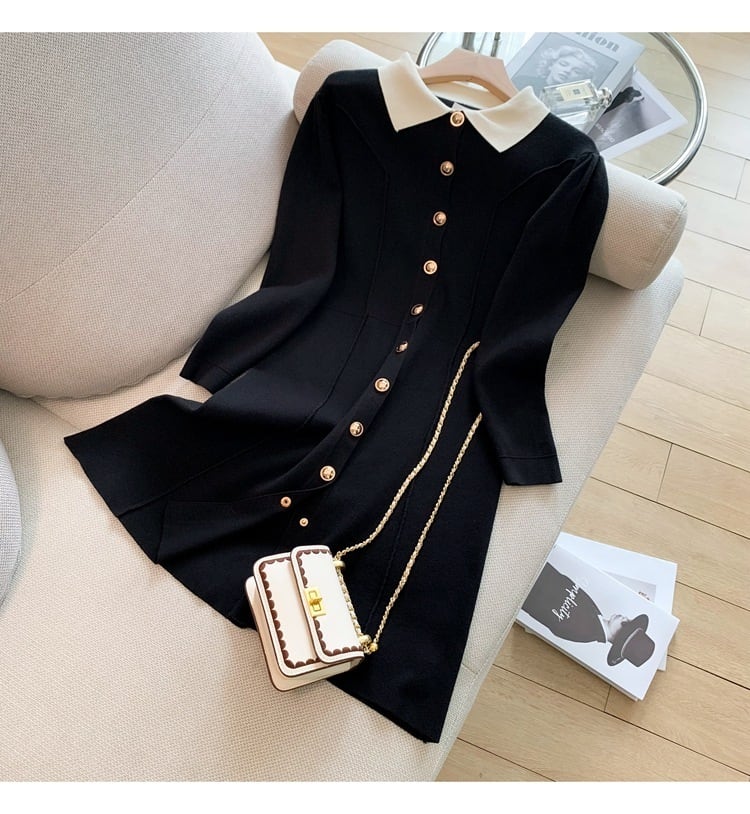 【dress】ニットワンピース　M25426