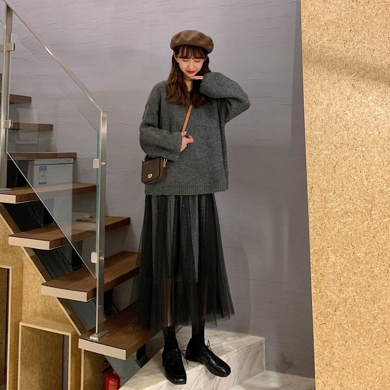 【bottoms】エレガント気質満点レディース存在感アップカジュアルスカート