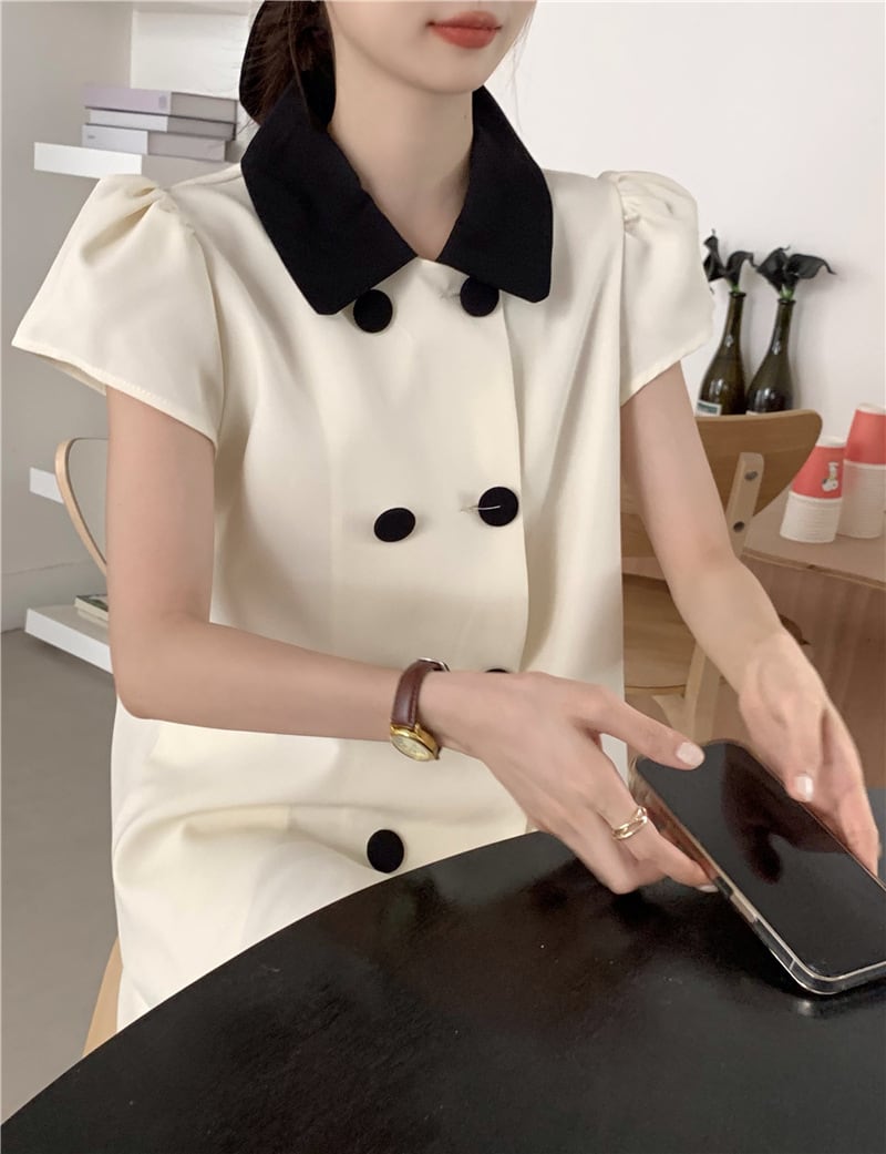 【dress】パフスリーブワンピース G20505