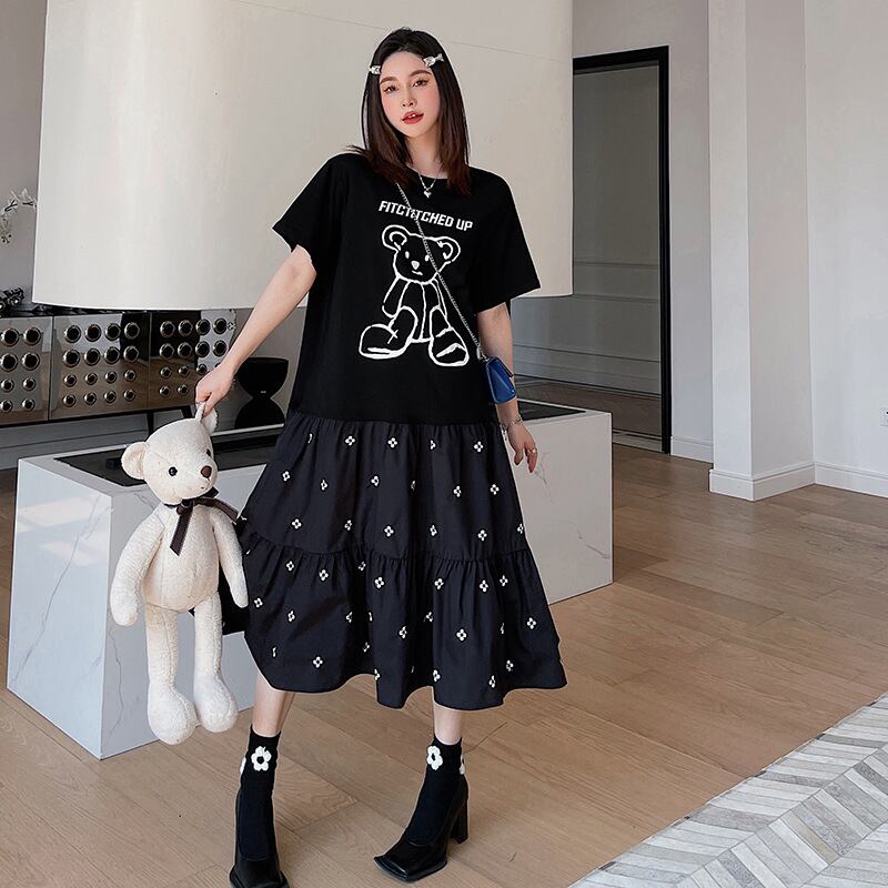 【dress】偽二つ切り替えワンピース G20315