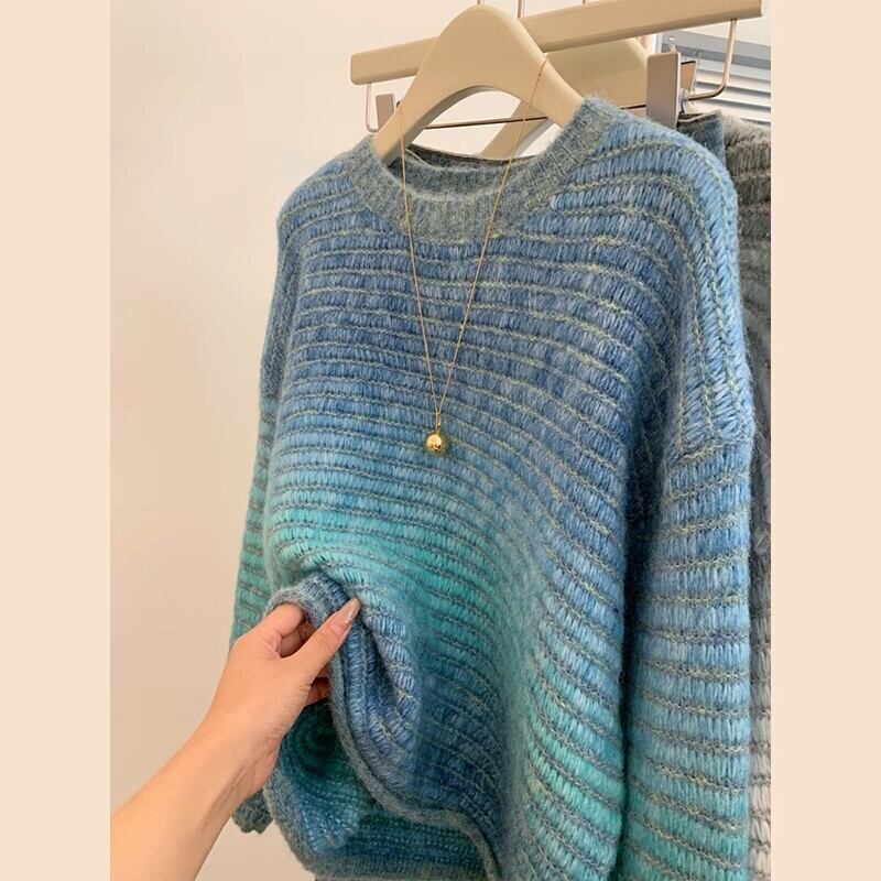 【tops】クルーネックニットセーター　M29292