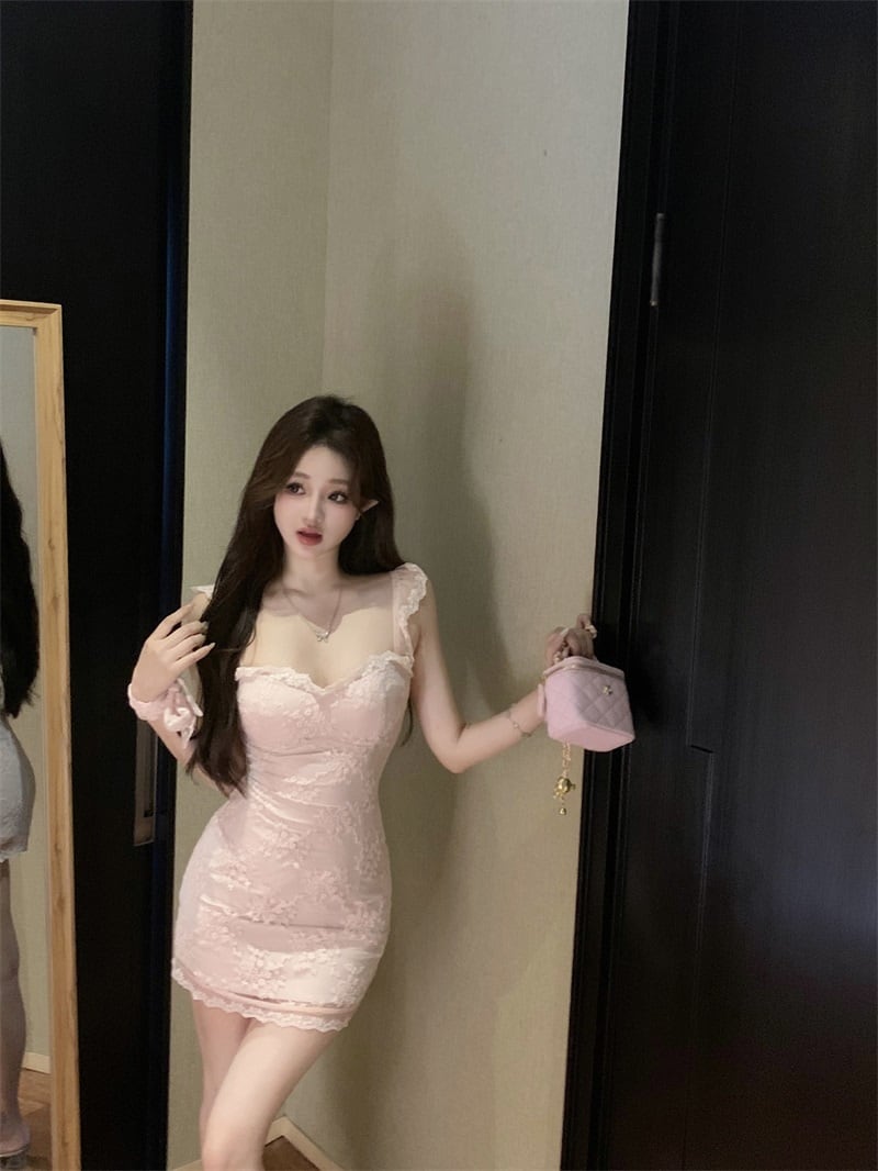 【dress】レースキャミワンピース　M25194
