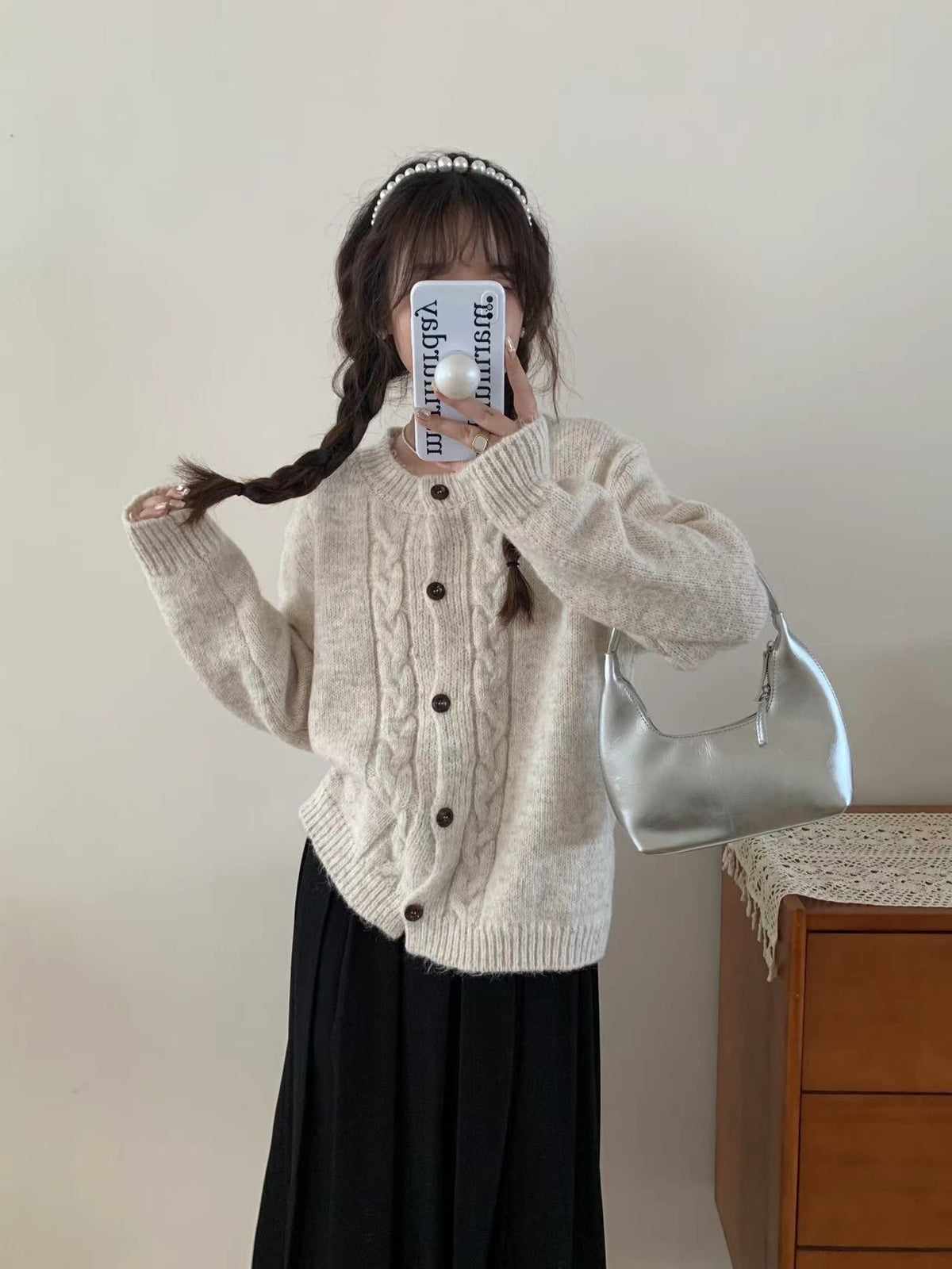 【outer】ニットカーデ　M27280