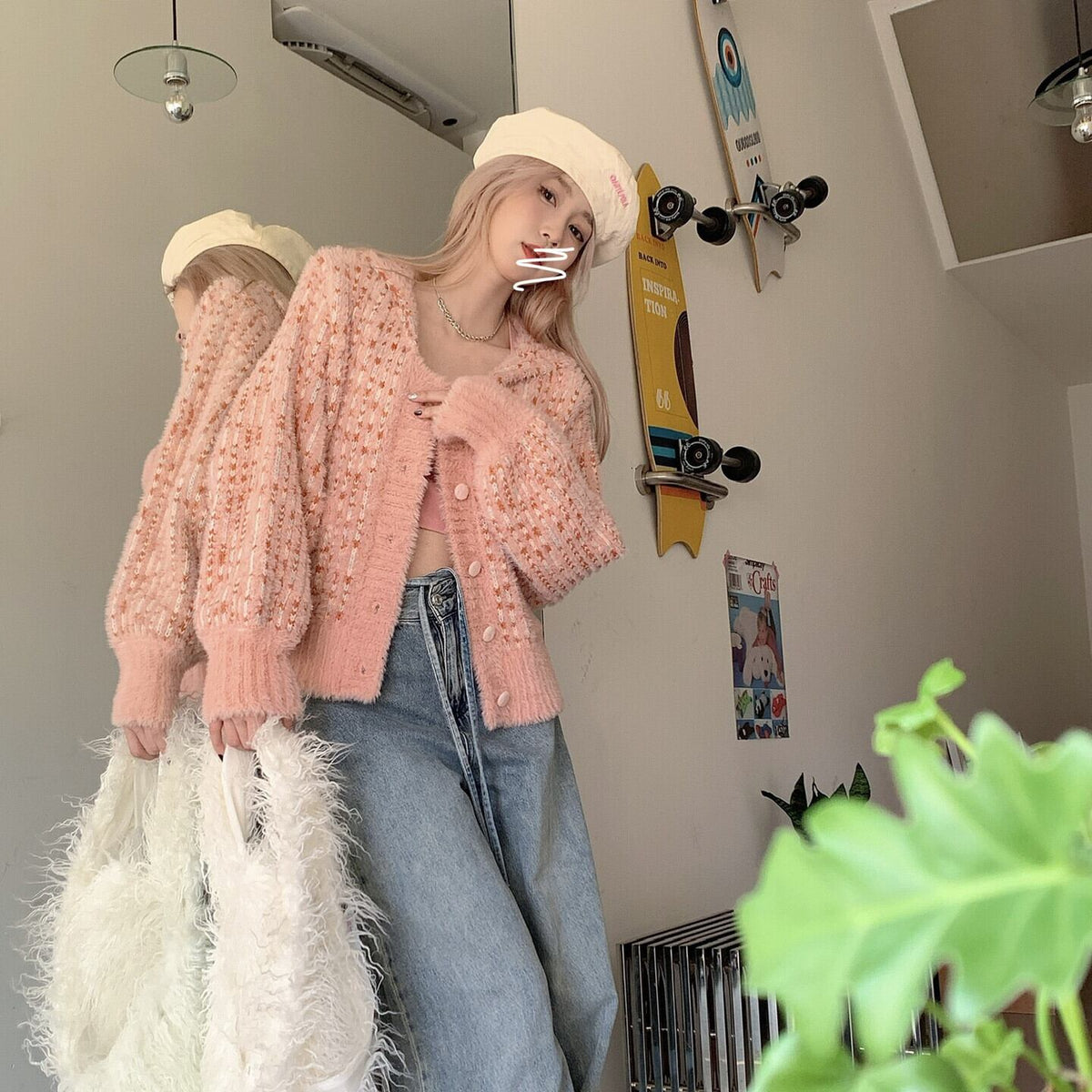 【outer】ニットカーデ　M27215