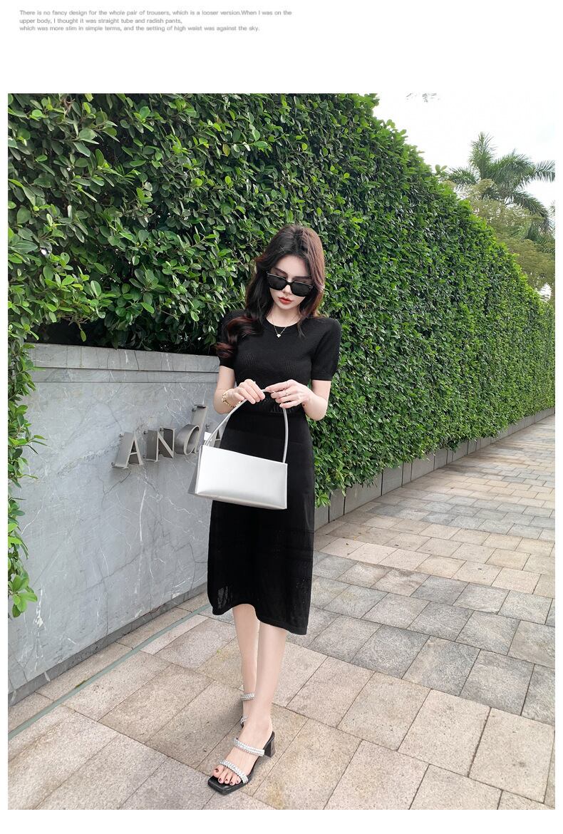 【dress】薄手ニットワンピース　M29747