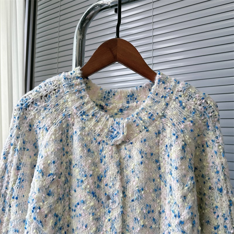 【outer】クルーネックニットカーデ　M25577