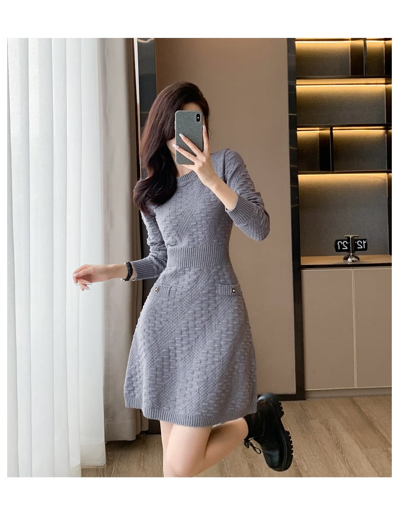 【dress】ニットワンピース　M25485