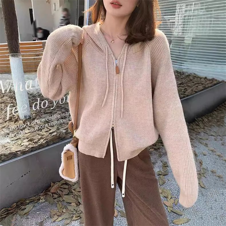 【outer】Wジップニットカーデ　M25980
