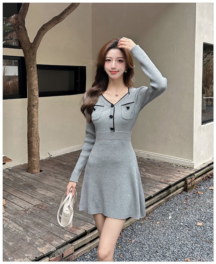 【dress】ニットワンピース　M27452
